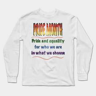 Pride Month Long Sleeve T-Shirt